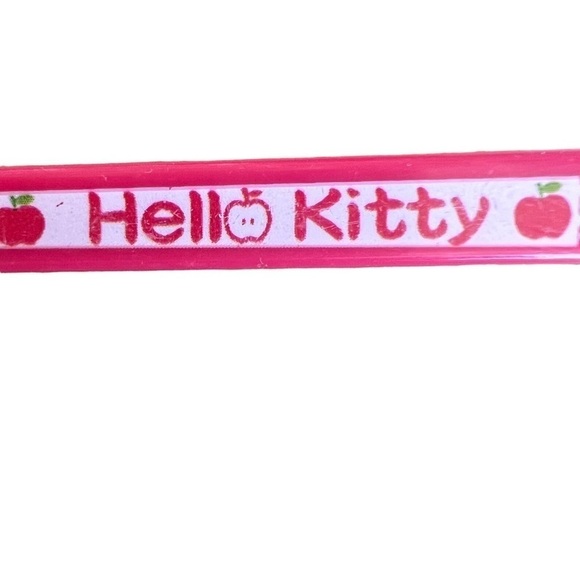 Japan Sanrio Hello Kitty Apple Reusable Chopsticks and Case 2008 Kawaii Cute GUC - Picture 8 of 13